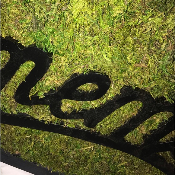 "Homemade"  Wall Decor Wood Plank, Green Moss - Picture 2 of 9